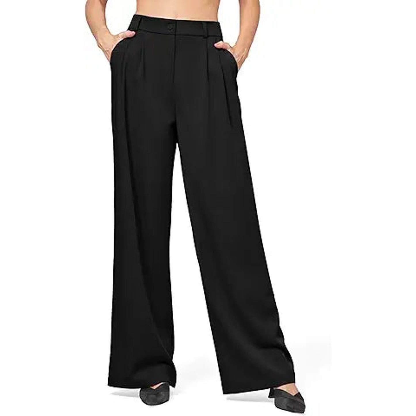 Willit Women's Work Pants Wide Leg High Waisted Casual Slacks Business Office Dress Pants
