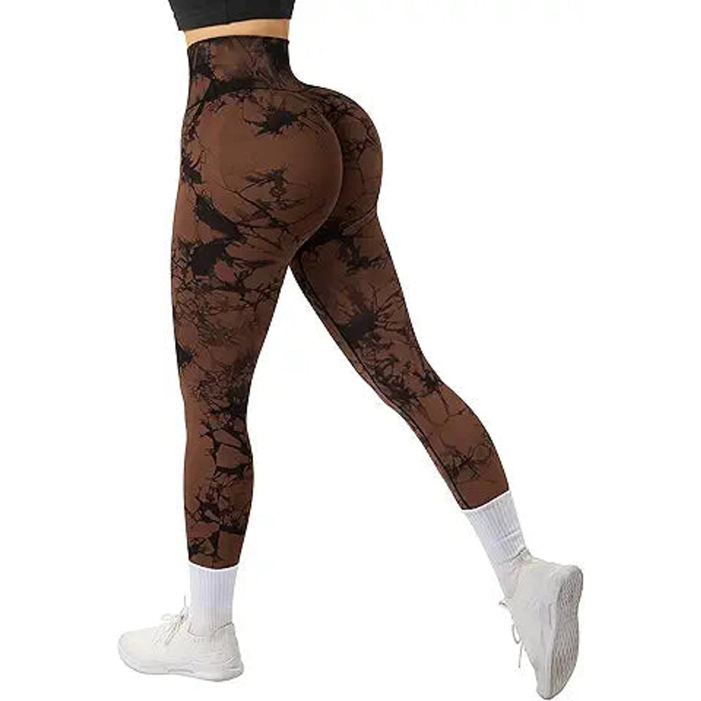 OMKAGI Women Scrunch Butt Lifting Leggings Seamless High Waisted Workout Yoga Pants(L,88-C