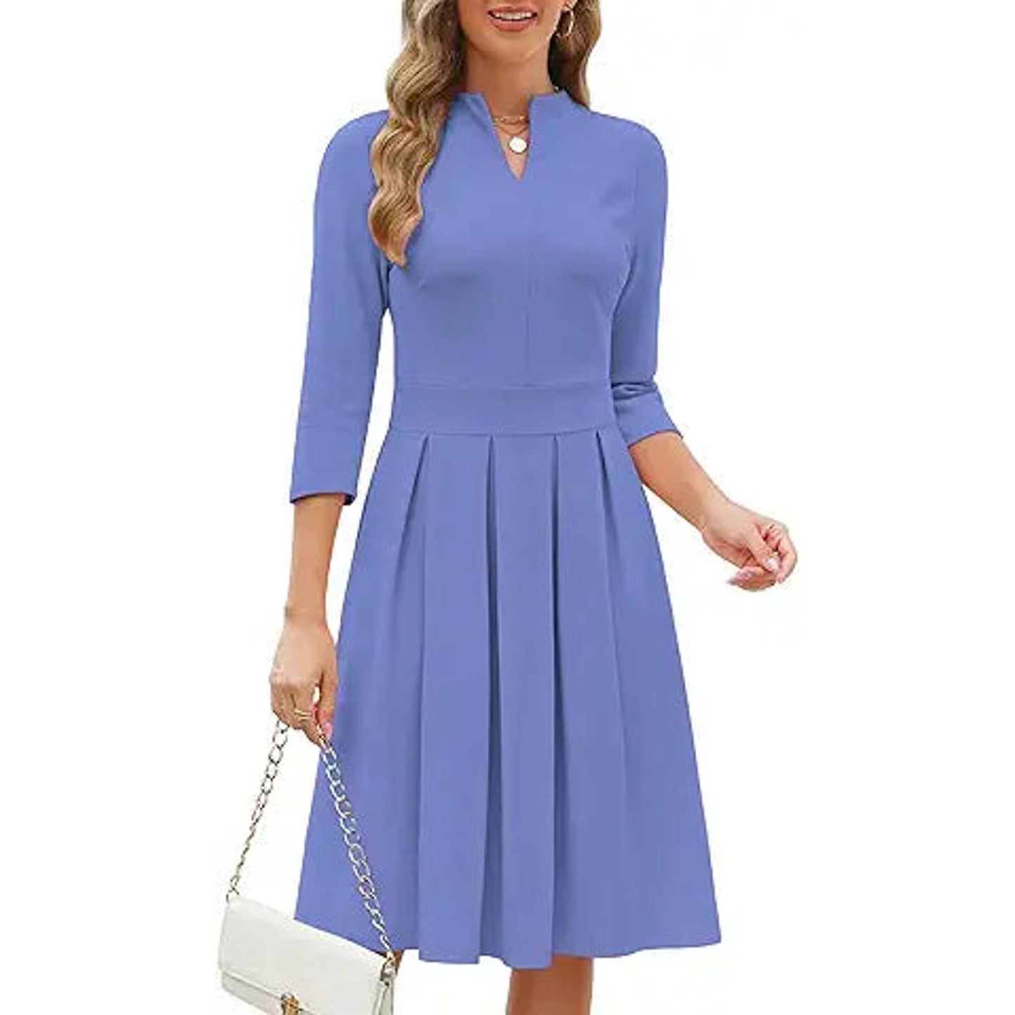 Zattcas Women 2025 Summer Dress Short Sleeve Ribbed Teacher Church Modest Business Casual