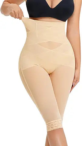 RDSIANE Body Shaper For Women Tummy Control Butt Lifting Shapewear Criss-Cross High Waist