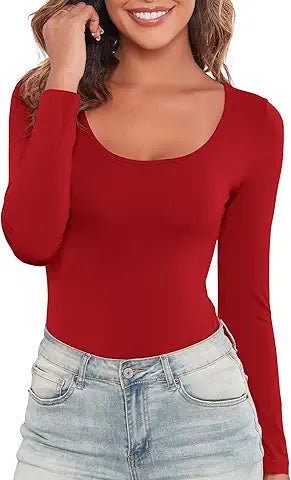 Kindcall Plus Size Long Sleeve Going Out Workout Bodysuit Slimming Fall Shapewear Body Sui