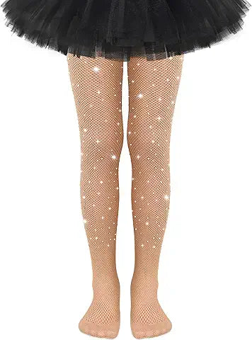 Kids Fishnet Stockings Toddler Sparkle Tights Toddler Glitter Tights for Girls Fishnet Tig