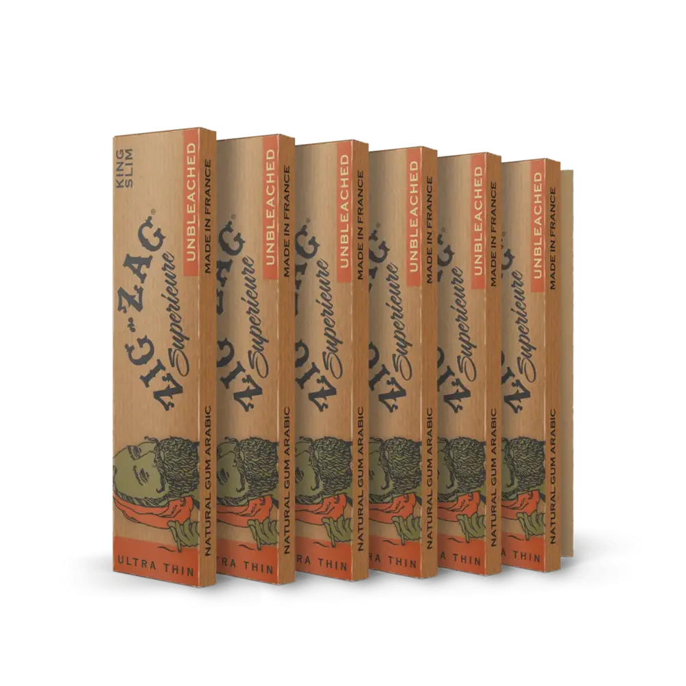 Single Pack Unbleached Papers King Slim 110mm