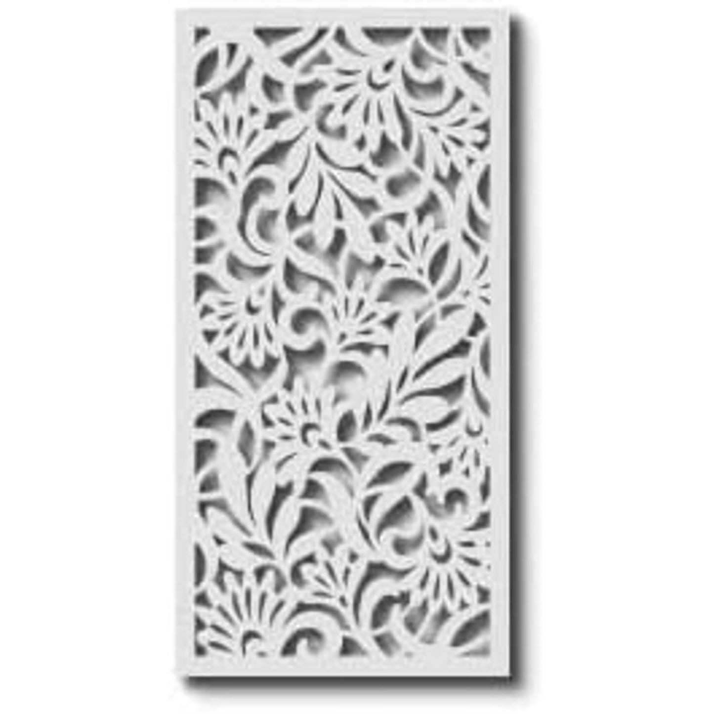 VIMA (Avines Decorative Wall Art Panel - 48" L x 24" W x 3/8" H, White Color PVC Board Panel with Private Screen Fence Design for Home Renovation & Wall Décor