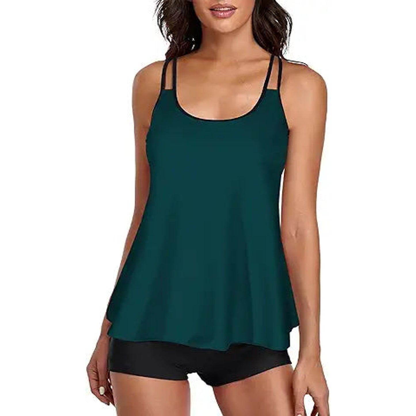 Urchics Womens 2025 Tankini Swimsuits Tummy Control Flowy Swimwear Two Piece Bathing Suits