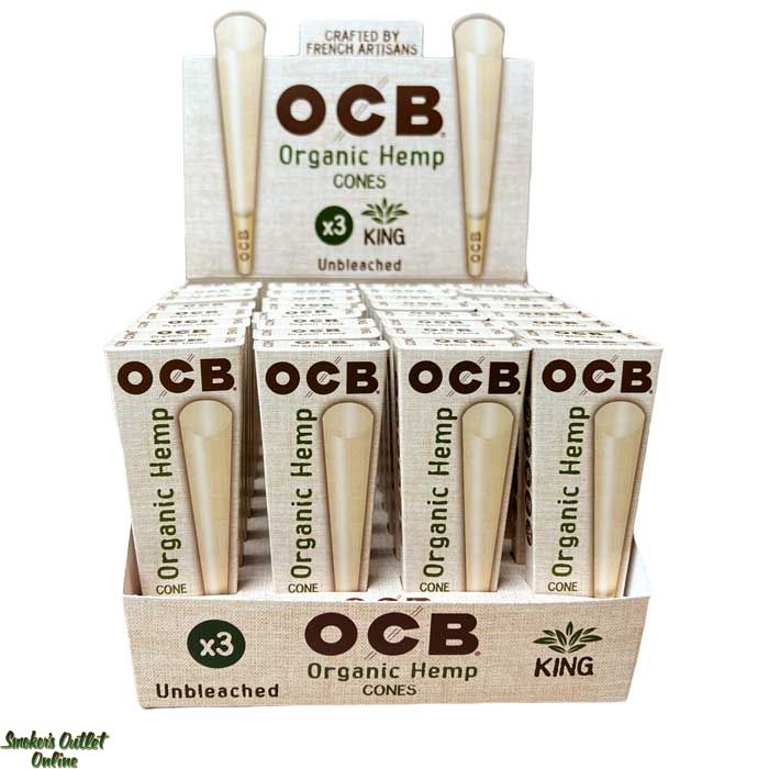 OCB Organic Hemp Cones - 3ct - King Size