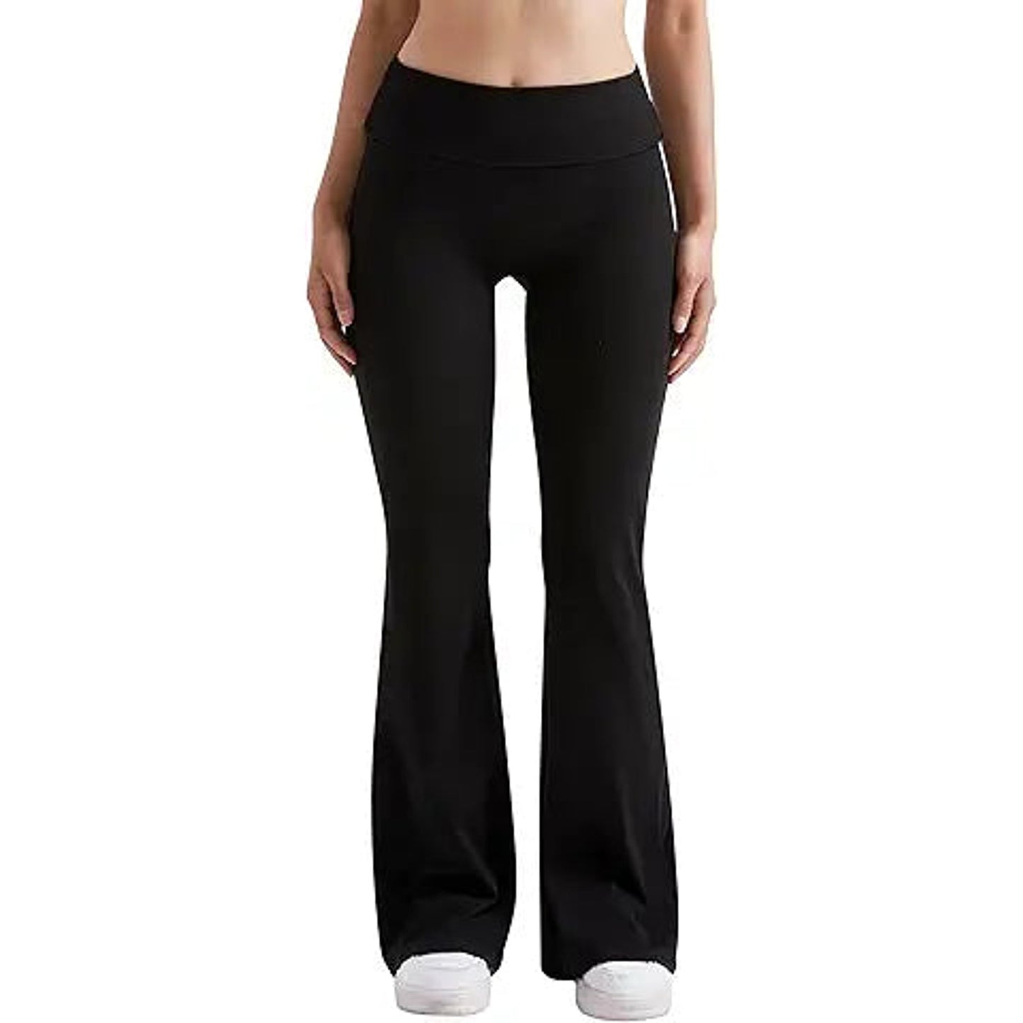 MOOSLOVER Women Flare Leggings Fold Over Bootcut Yoga Pants Casual Y2K Lounge Pants Comfy