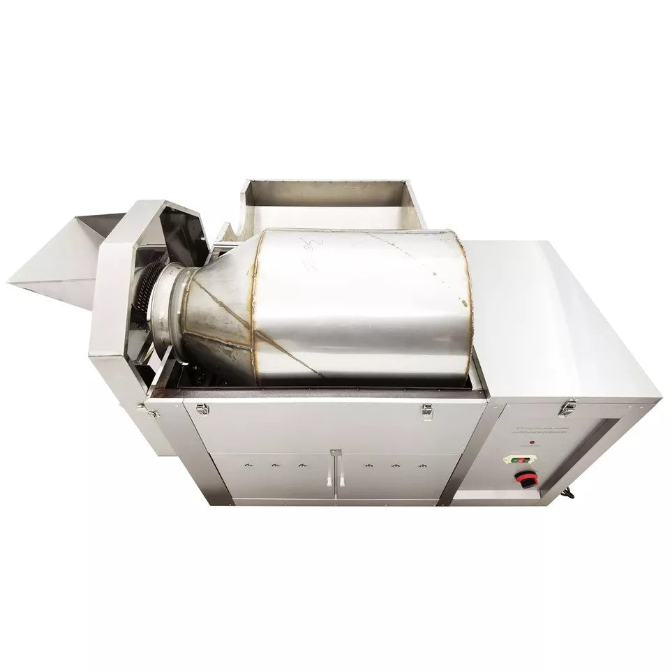 Commercial electric Heated Stir-frying Machine 50kg 220V Coffee Bean Nut Roaster