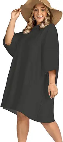 KFUBUO Surf Poncho Changing Towel Swim Robe with Pocket Plus Size Terry Cloth Swim Cover U