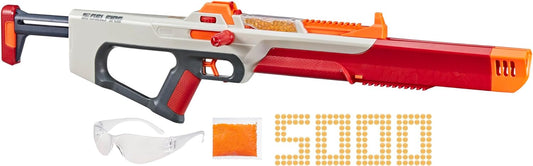 Nerf Pro Gelfire Ghost Bolt Action Blaster, Removable Boost Barrel, 5000 Gel Rounds, 100 Round Integrated Hopper, Eyewear, Ages 14 & Up