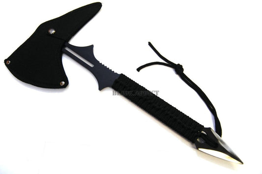 15" Full Tang Survival Tomahawk Throwing Axe Hatchet Tactical Hunting Knife.