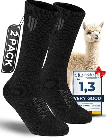 Alpaca Boot Socks for Men and Women, Moisture Wicking, Temperature Regulating, Hiking, Run