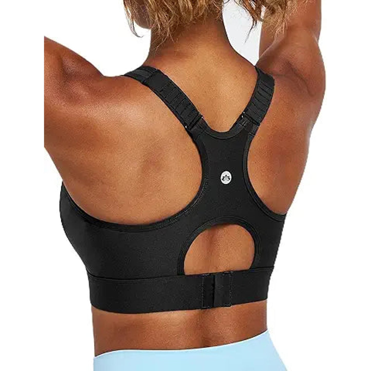 Heathyoga High Impact Sports Bras for Women High Support Adjustable Straps Racerback Sport
