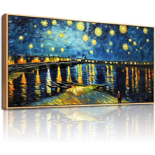 hyidecorart Large Size Canvas Wall Decor For Office Wood Framed Wall Art