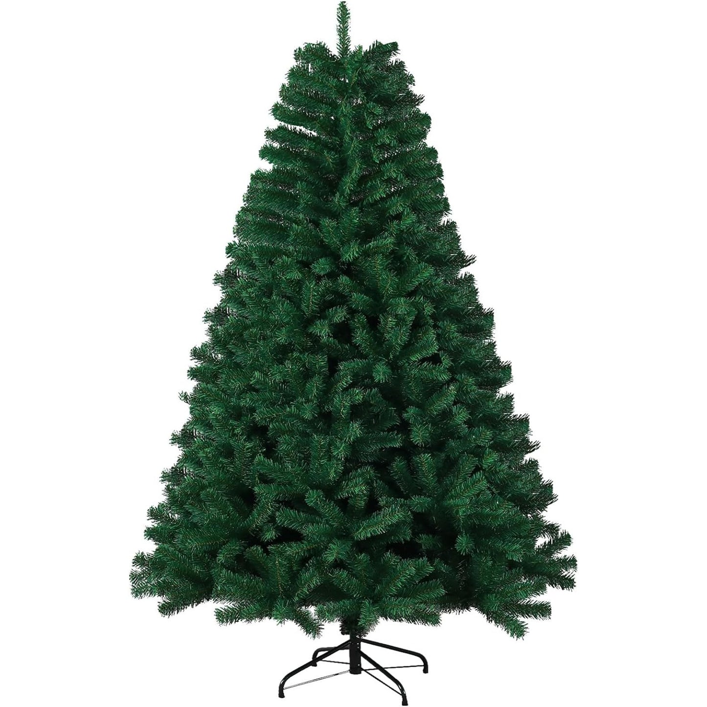 Shearly Christmas Tree - 6ft/180CM Artificial Christmas Tree,1200 Branch Tips Simulation Green Spruce Semi-Finished Christmas Tree for Home, Office,Christmas Tree Decorations