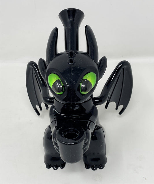 Thick Silicone Detachable Unbreakable Black Dragon Bong