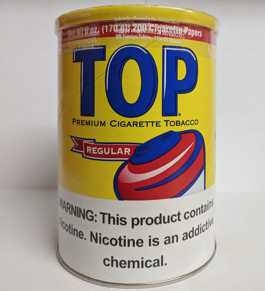Top Superoll Cigarette Tobacco Regular Can -3.5oz