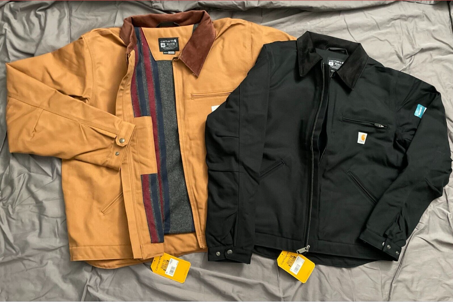 Carhartt Men Detroit Jacket Duck Blanket + Hooded- Relaxed Fit ( Various Colors)